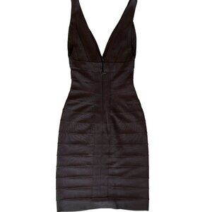 Hervé Léger Black Bandage Dress XXS | Crossed Strap | Orig. $975